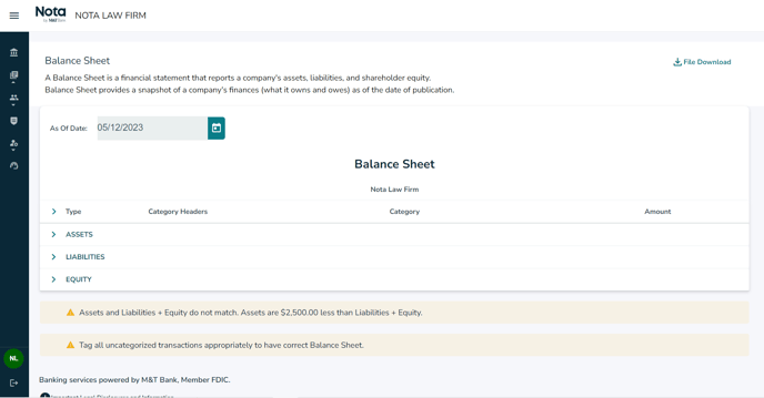 Balance Sheet Detail 5